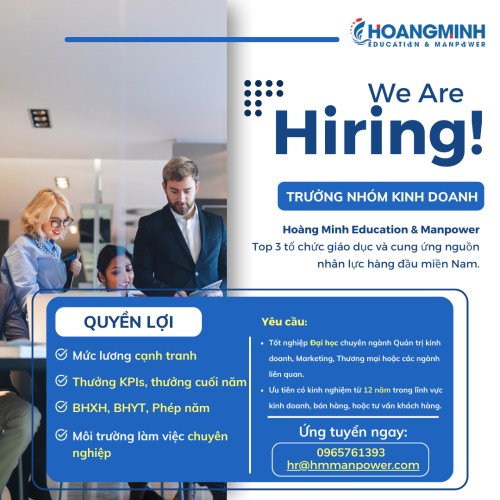 trưởng nhóm kinh doanh